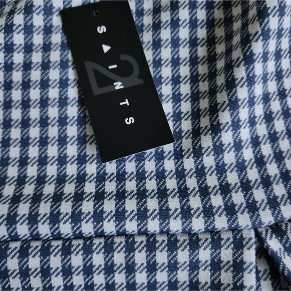 NWT 21 Saints Gingham pleated skirt size large - Picture 5 of 7